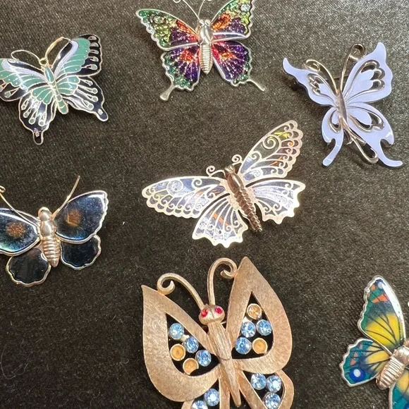 VTG and modern Butterfly Brooch lot - Picture 7 of 10